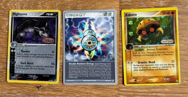 3 speciale pokemon kaarten!, Verzamelen, Speelkaarten, Jokers en Kwartetten, Ophalen, Gebruikt