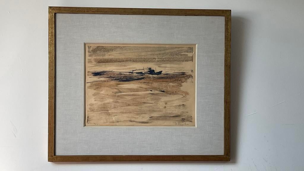 René Engelen – Antwerpse Haven/Marine, Antiek en Kunst, Kunst | Etsen en Gravures, Ophalen