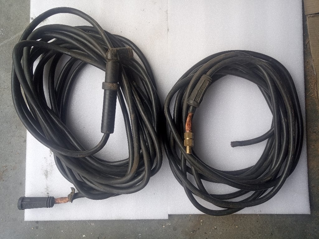 Soepele laskabels 50mm² 300A 16m+10m, Ophalen, Zo goed als nieuw, Overige merken, Kabel of Snoer