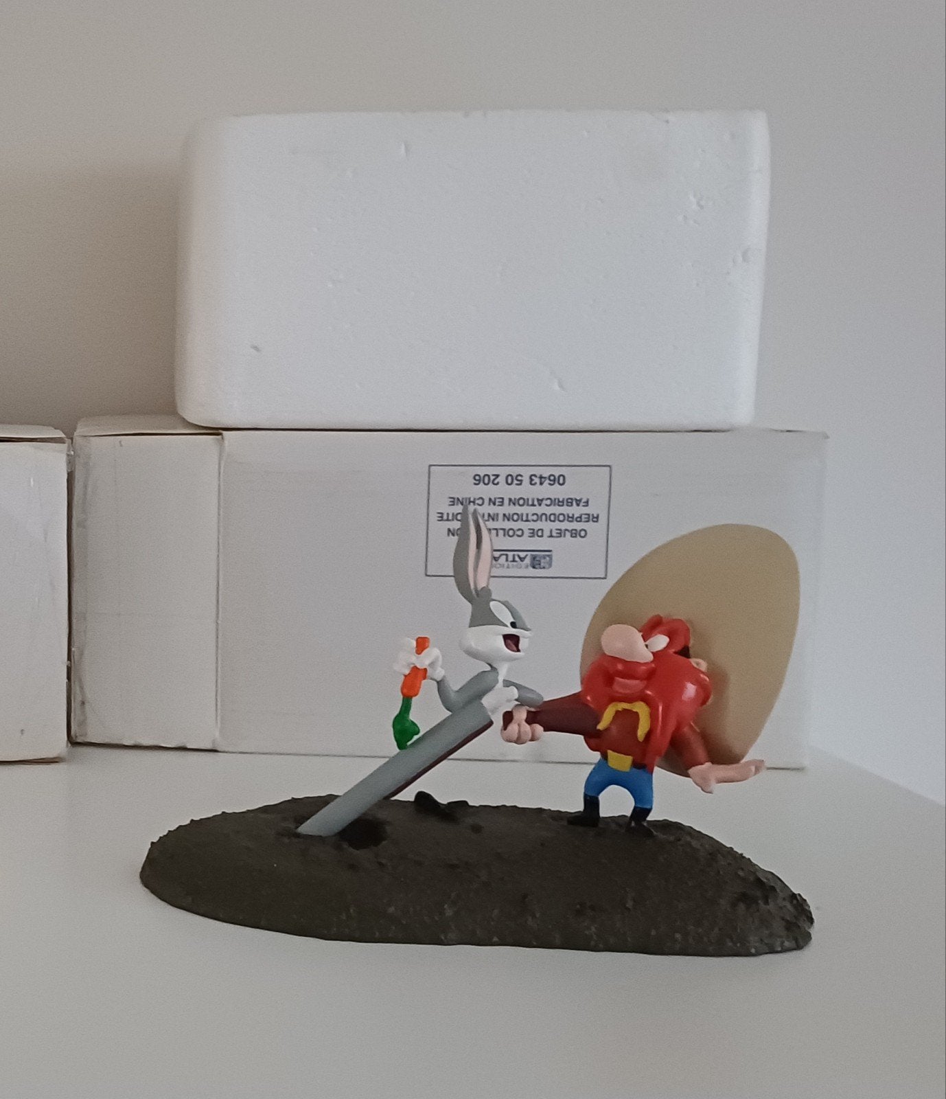Scène Looney Tunes Bugs et Sam, Enlèvement ou Envoi, Looney Tunes, Comme neuf, Statue ou Figurine