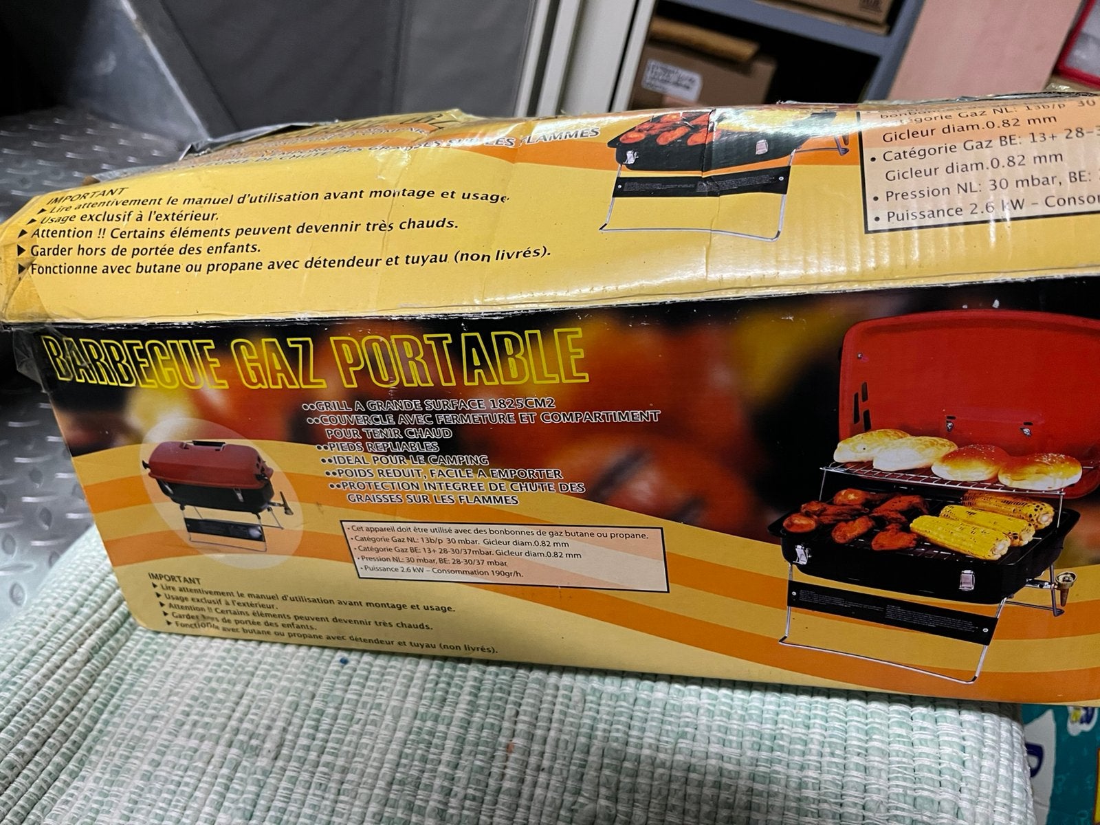 Barbecue à gaz, Enlèvement, Utilisé