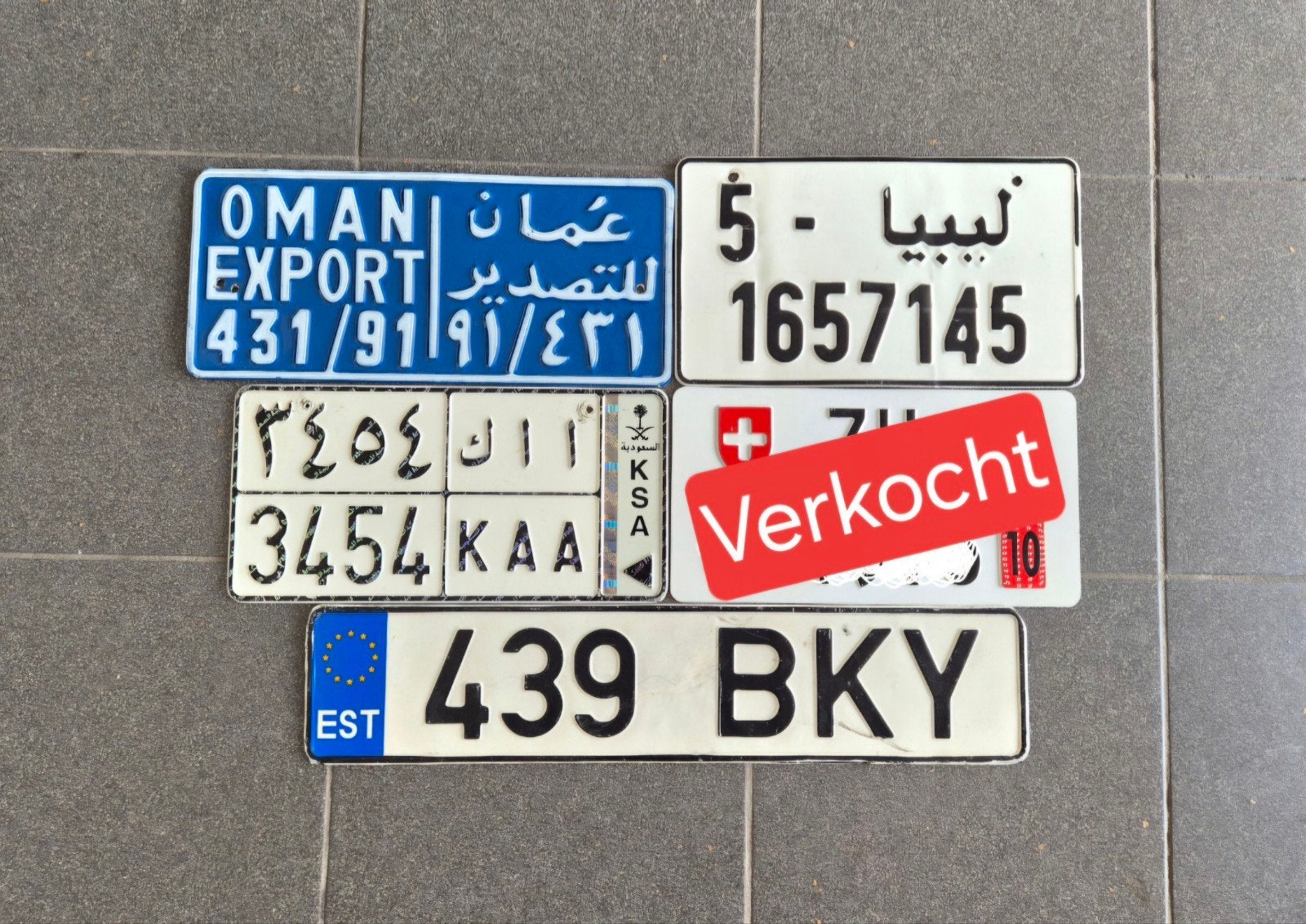 Diverse kentekenplaten uit verschillende landen!, Verzamelen, Automerken, Motoren en Formule 1, Ophalen