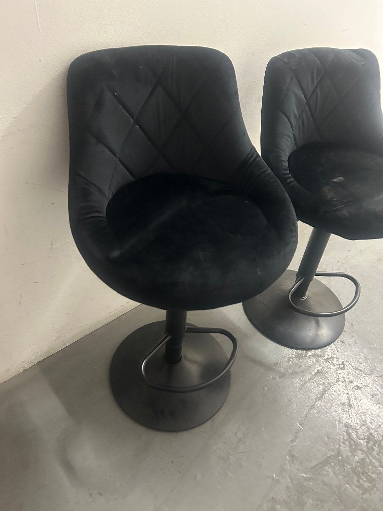 Ensemble de deux tabourets de bar élégants, 90 cm ou plus, 2 tabourets, Comme neuf, Enlèvement