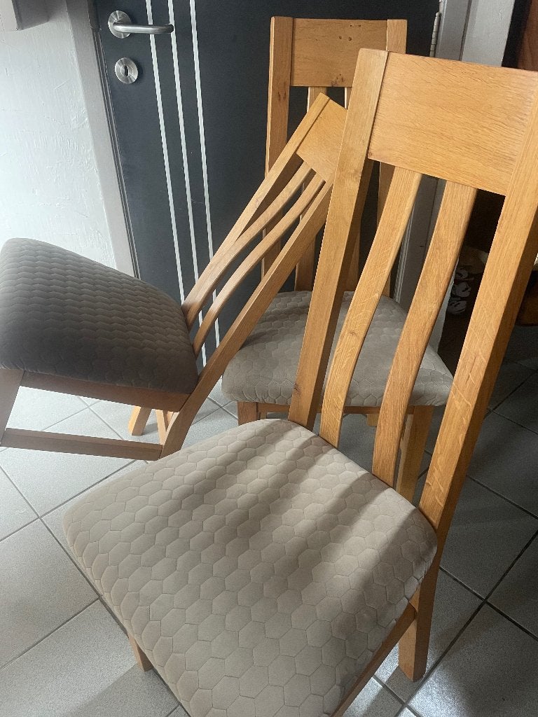 lot 6 chaises en chêne, Enlèvement
