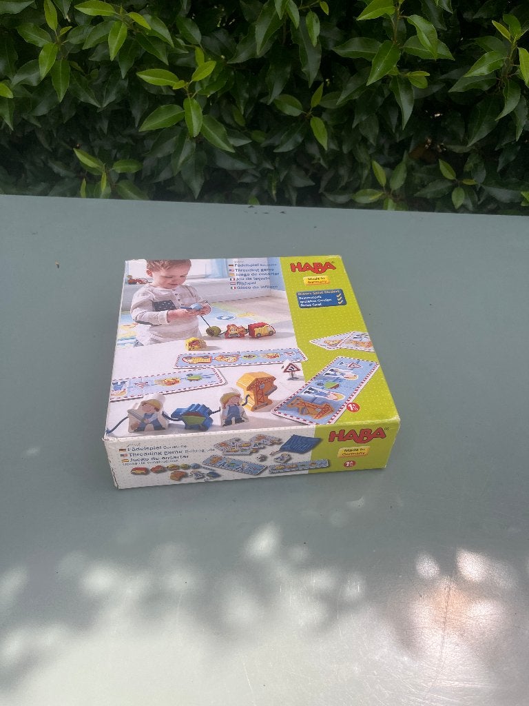 HABA Rijgspel Bouwplaats, Ophalen of Verzenden, Gebruikt, Bouwen