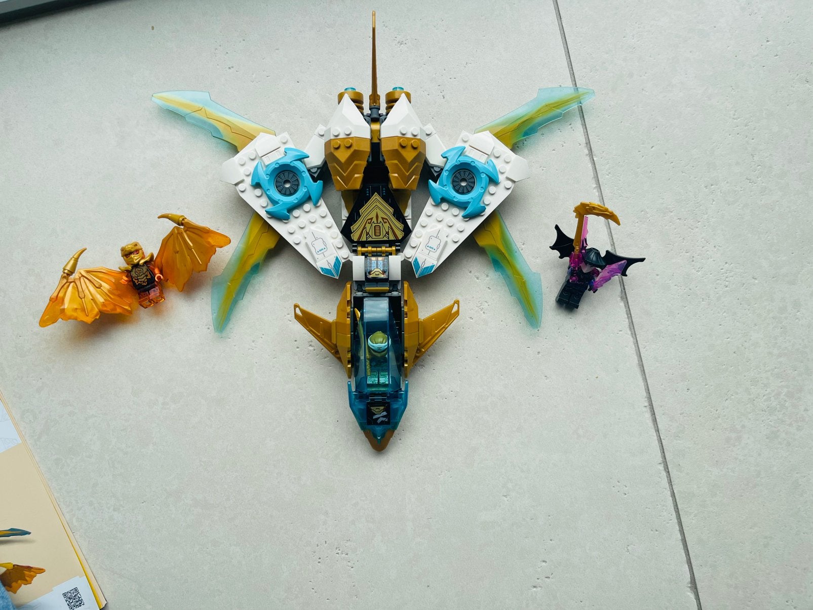 L'avion dragon doré de Zane (71770), Enlèvement ou Envoi, Lego, Ensemble complet, Comme neuf