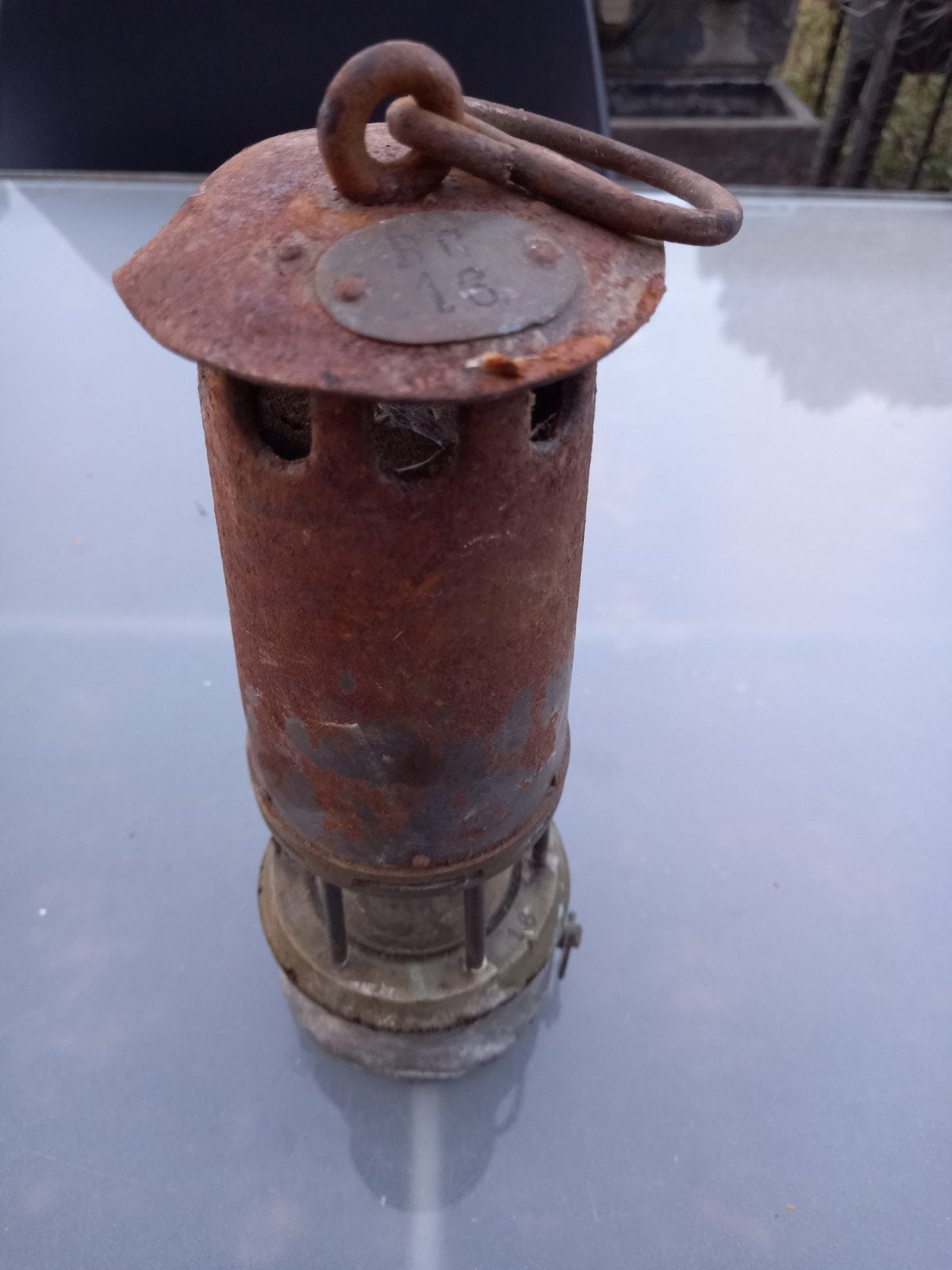 ancienne  lampe de  mineur, Antiquités & Art, Enlèvement ou Envoi