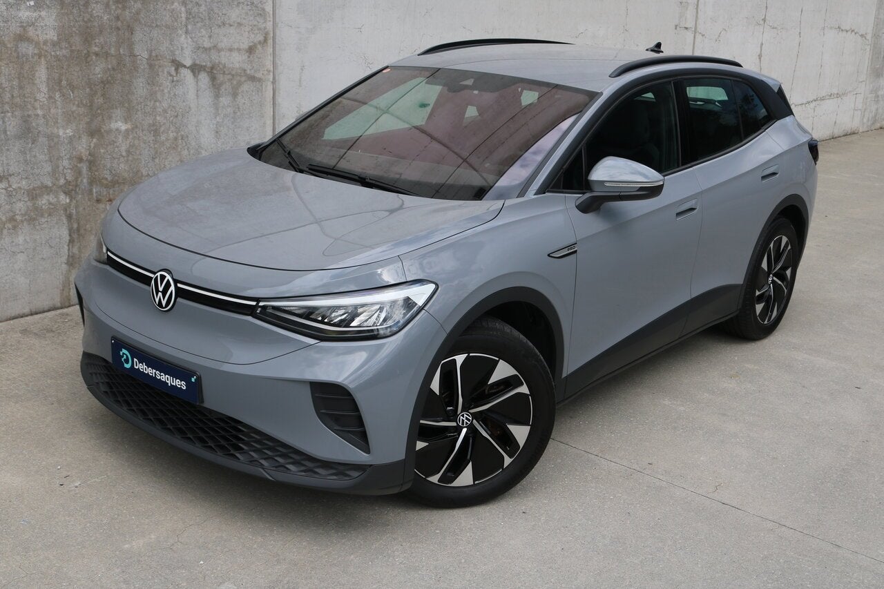 Volkswagen ID.4 Pro Performance 77 kWh NAVI APP PSENS ZETEL, Auto's, Volkswagen, Zwart, SUV of Terreinwagen, Zilver of Grijs, 0 km