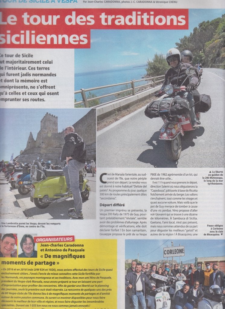 Scooter Vespa collection le Tour de Sicile, Livres, Journaux & Revues, Envoi, Utilisé