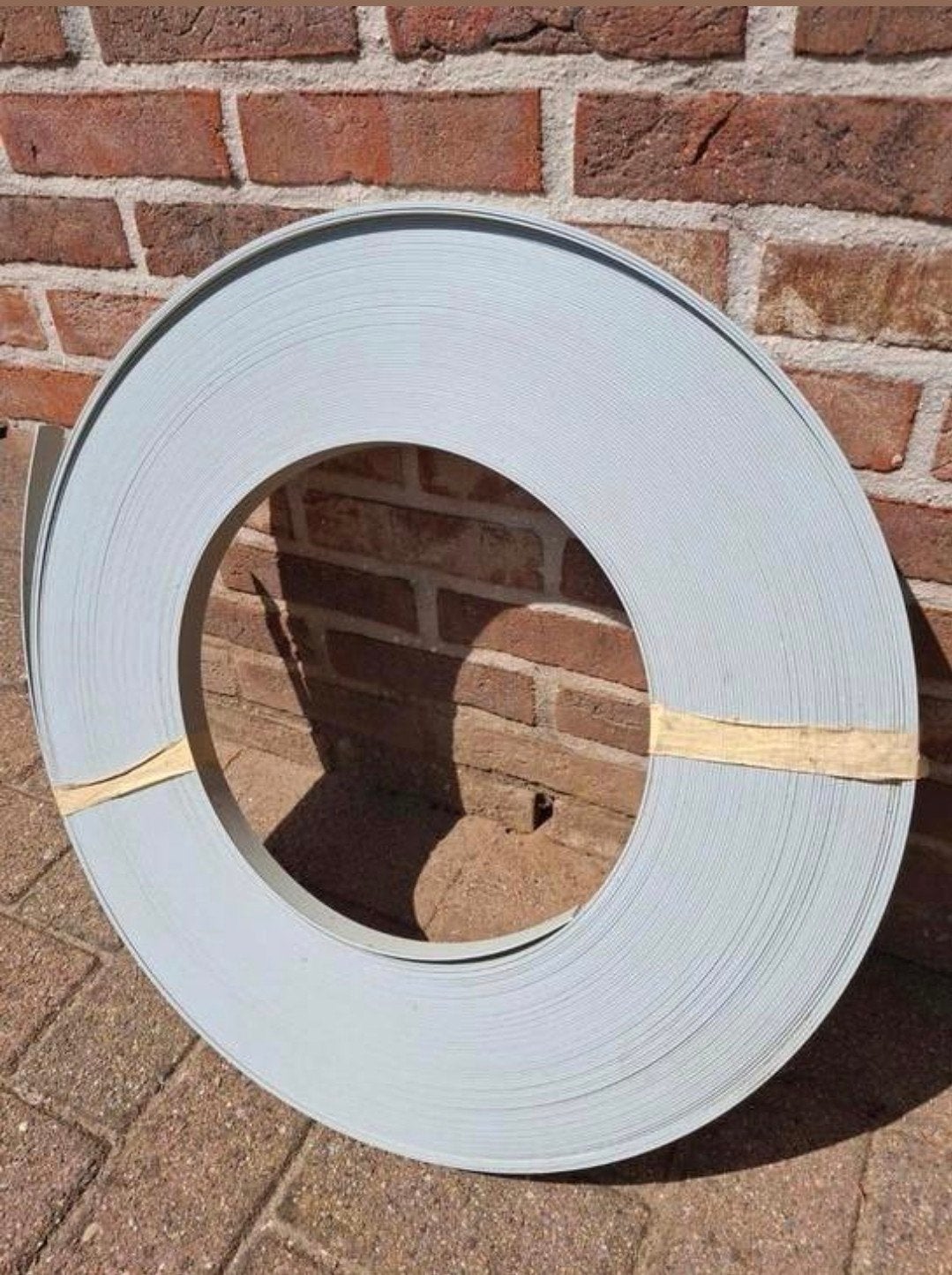 Kantenband 23x2 mm grijs op rol, niet zelfklevend, Huis en Inrichting, Ophalen, Zo goed als nieuw