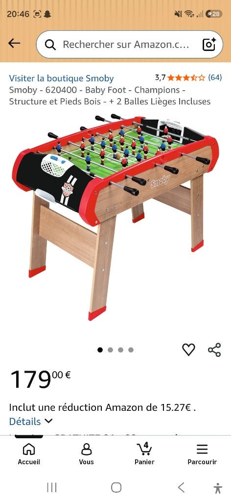Baby foot, Enlèvement, Neuf