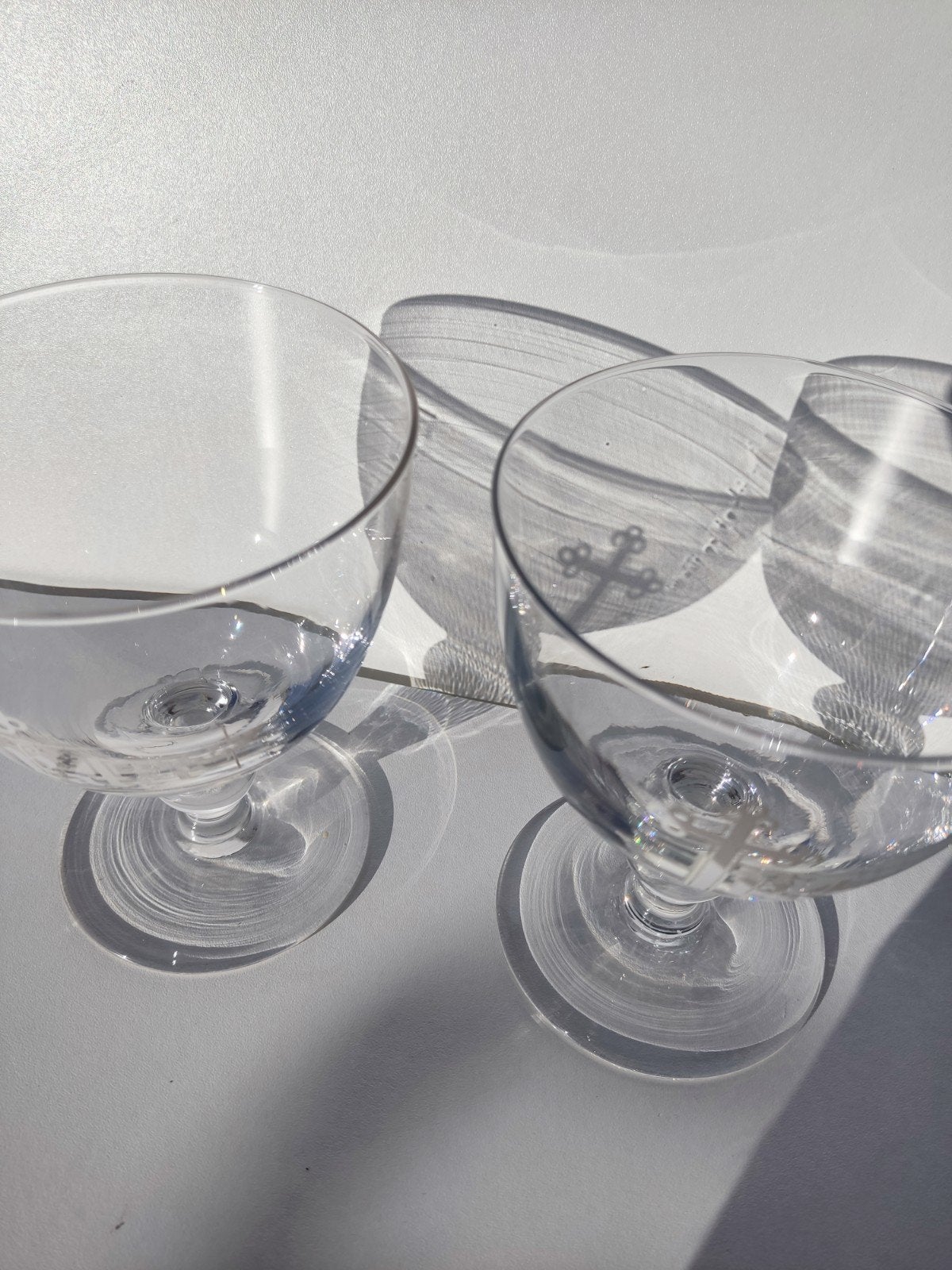 Set de 2 anciens verres à bière Extra Pater - Lust Brewery, Enlèvement, Comme neuf, Verre à bière