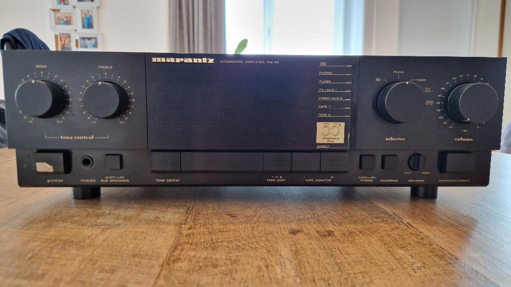 Marantz PM-45 versterker ammpli amplifier 35th Anniversary, Marantz, Ophalen of Verzenden, Niet werkend, 120 watt of meer