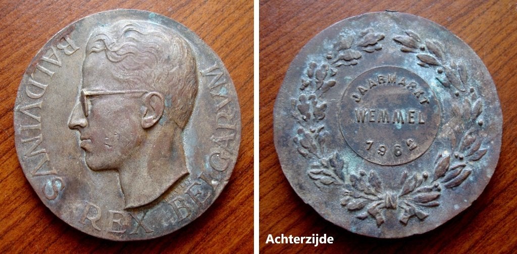 Medaille Jaarmarkt te Wemmel 1962, Envoi, Bronze