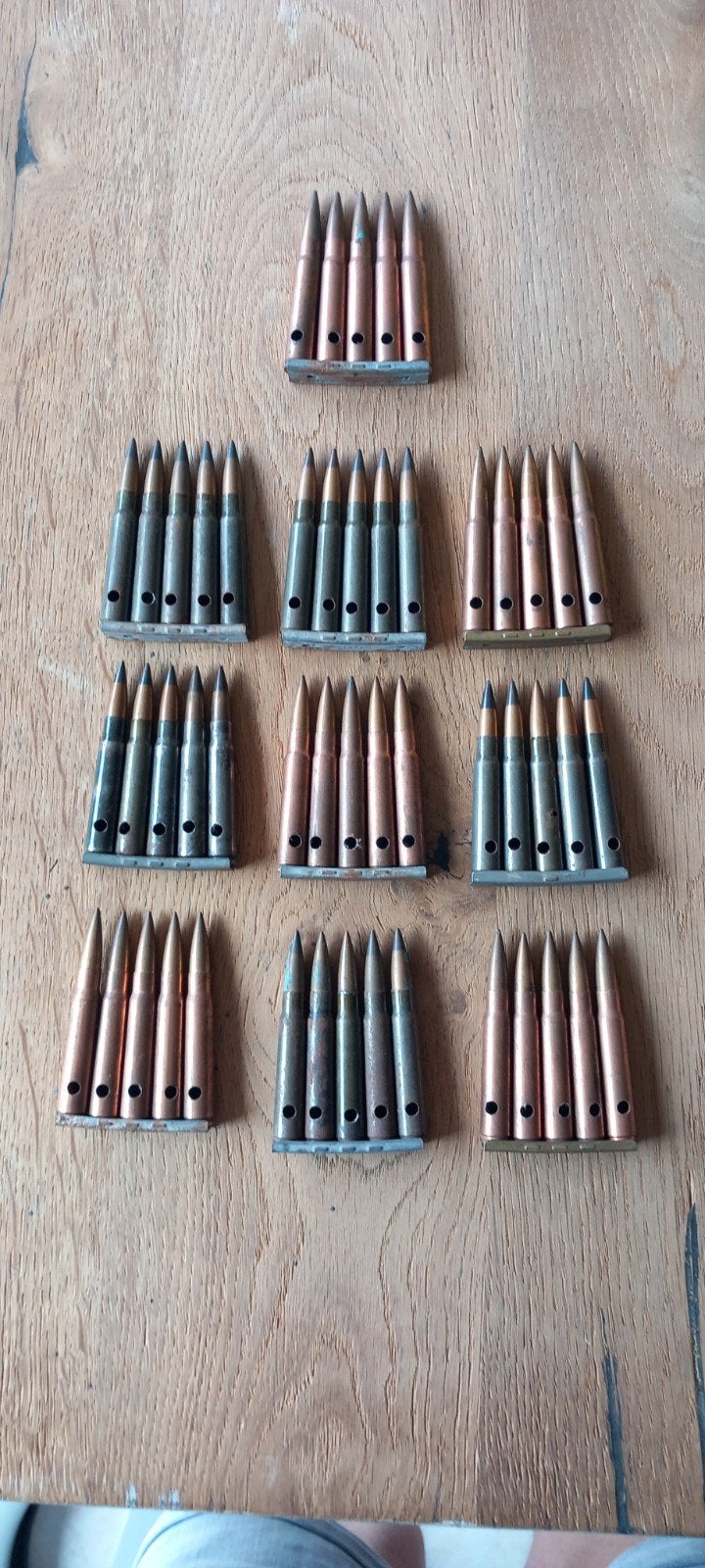 Groot lot lege,doorboorde Duitse K98k Clips WO2, origineel, Ophalen of Verzenden