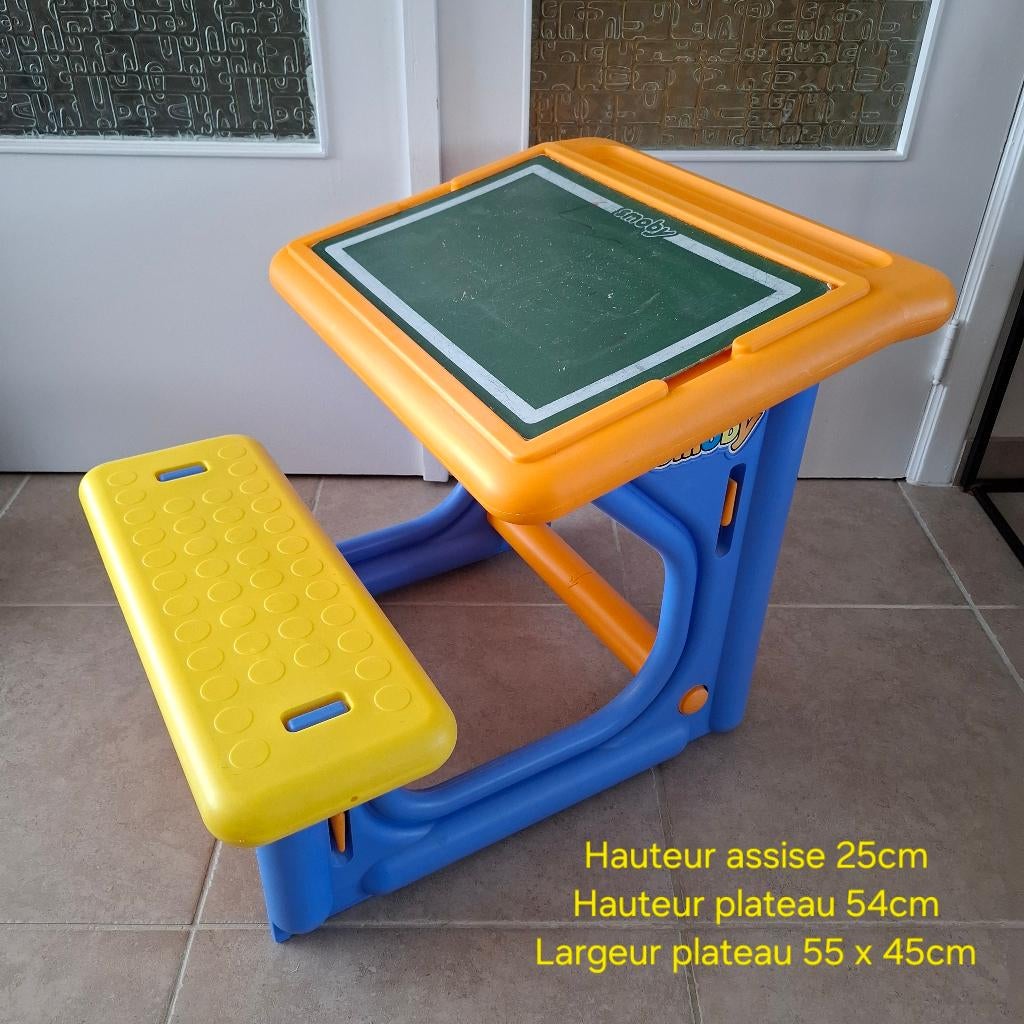 Banc enfant Smoby en plastique, Enlèvement, Utilisé, Table(s) et Chaise(s)