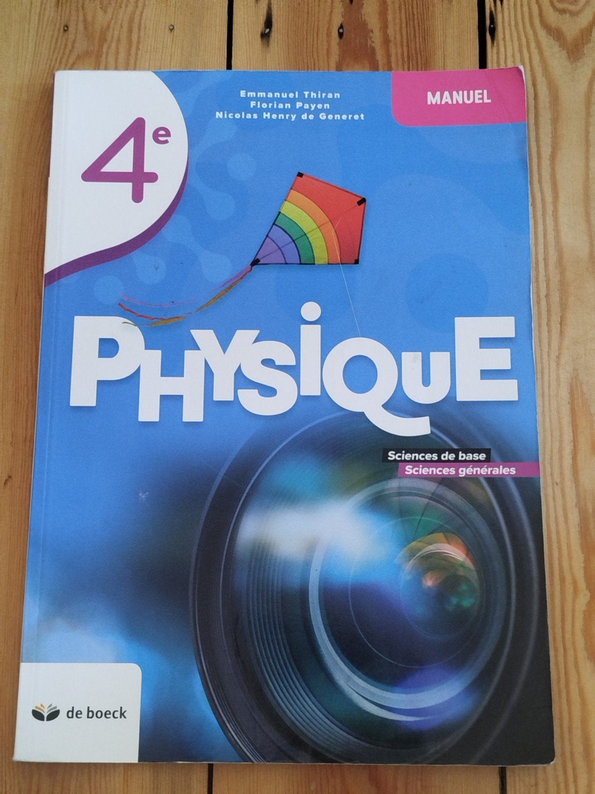 Physique 4e. De Boeck, Enlèvement, Physique