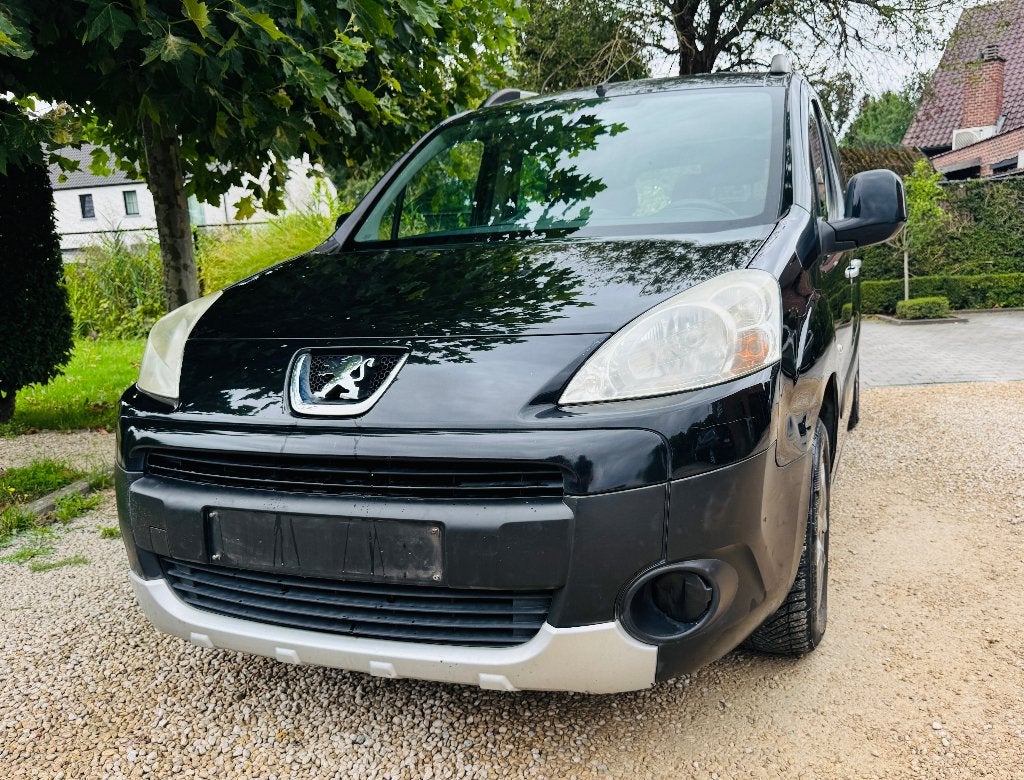 MOOIE PEUGEOT PARTNER TEEPEE 1.6 HDI AIRCO, Auto's, Voorwielaandrijving, Euro 5, Zwart, Bedrijf