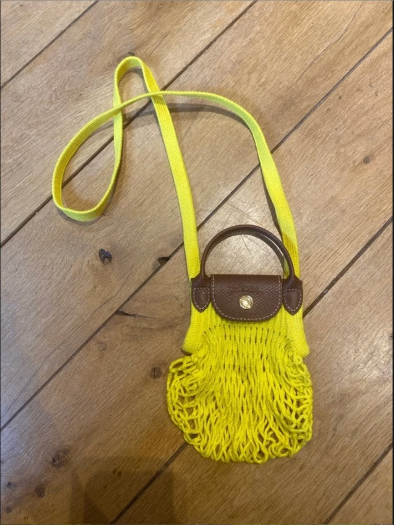 Sac filet XS Le pliage - Longchamp, Enlèvement, Neuf, Jaune, Autres types