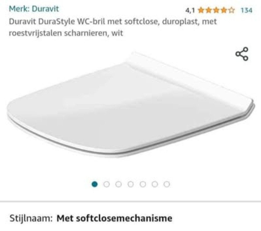 Duravit Durastyle wc-zitting soft close (nieuw) POTK, Bricolage & Construction, Enlèvement, Neuf