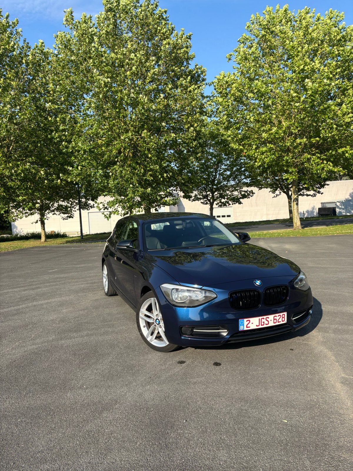 BMW 116i sportpakket, Auto's, Blauw, Leder, 5 zetels, Particulier