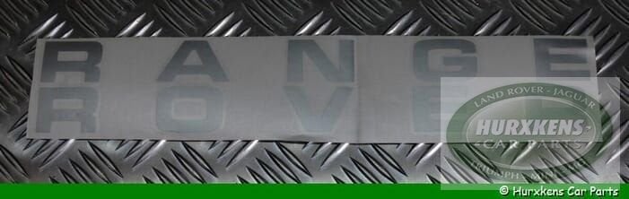Letters Zilver( vlak ) Range Rover Classic voor op motorkap, Land Rover, -, -, Nieuw