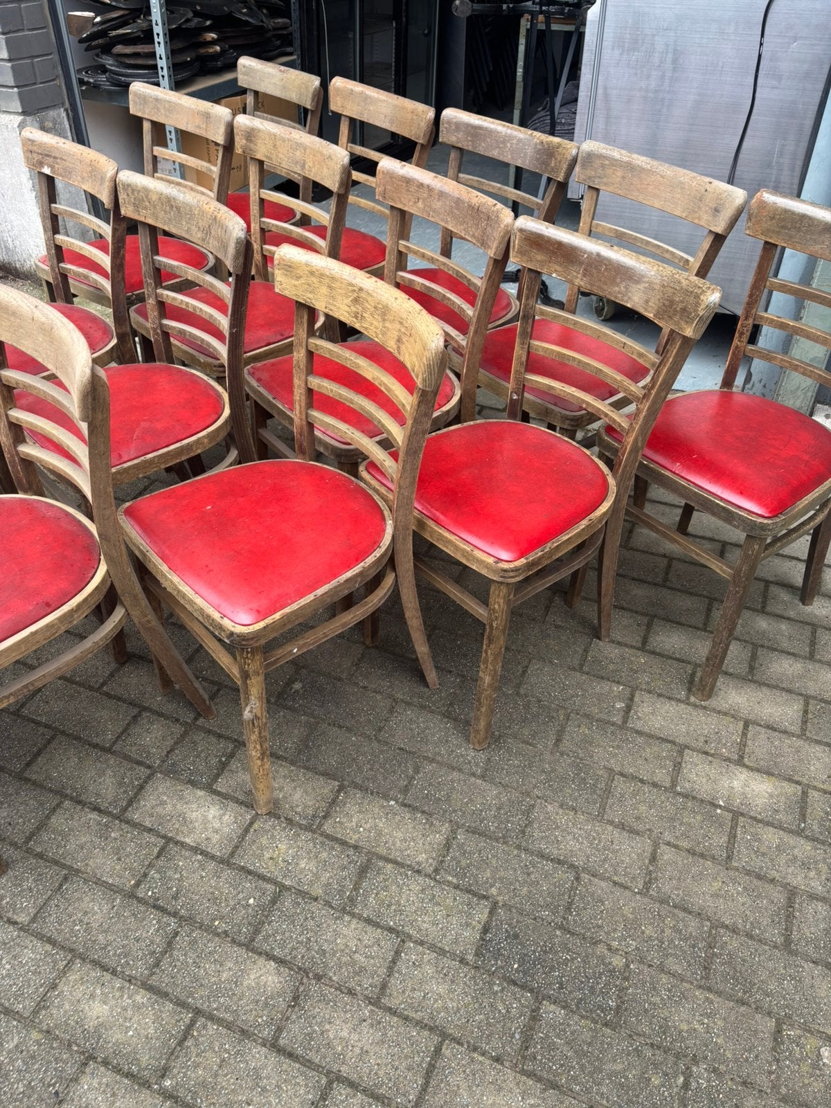 Lot de chaises bistro en bois, Antiquités & Art, Enlèvement