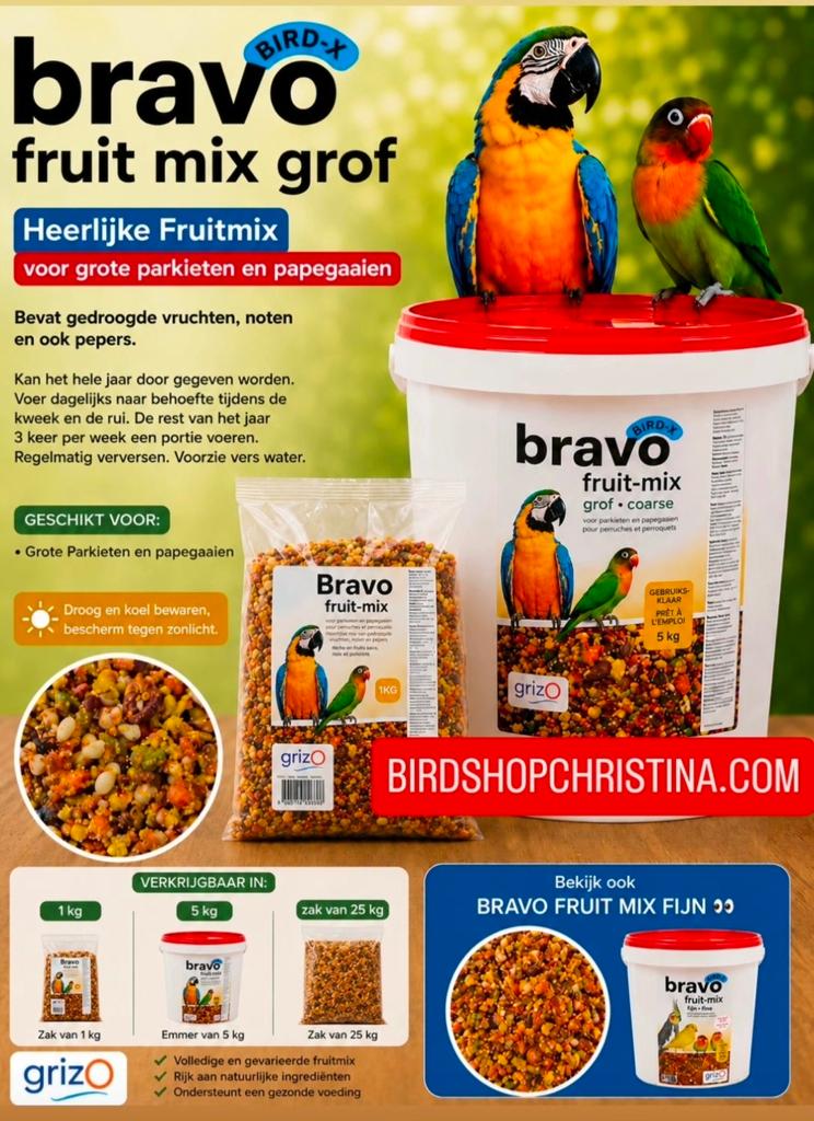 Mélange de fruits Bravo grossièrement 1 kg || 5 kg || 25 kg, Enlèvement