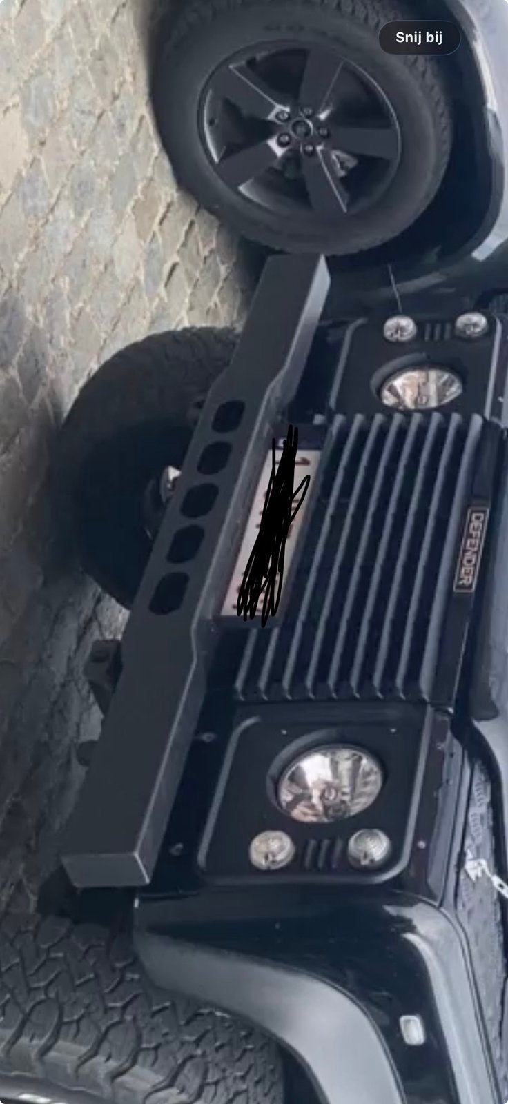 Defender bumper, Ophalen, Bumper