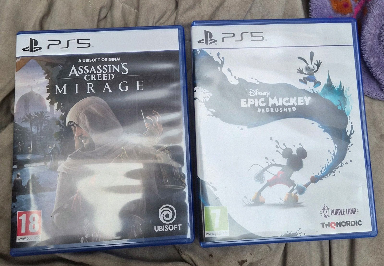 lot van 2 ps5 games assassins Creed mirage en epic mickey, Games en Spelcomputers, Ophalen