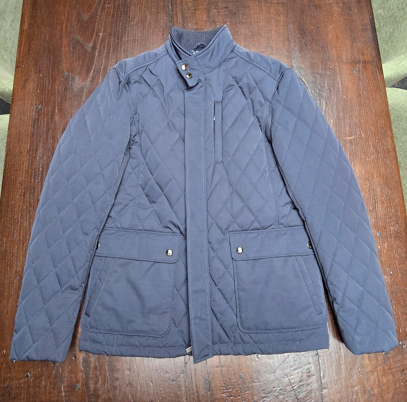 Winterjas heren Ted Baker, Maat 52/54 (L), Ted Baker, Blauw, Ophalen of Verzenden