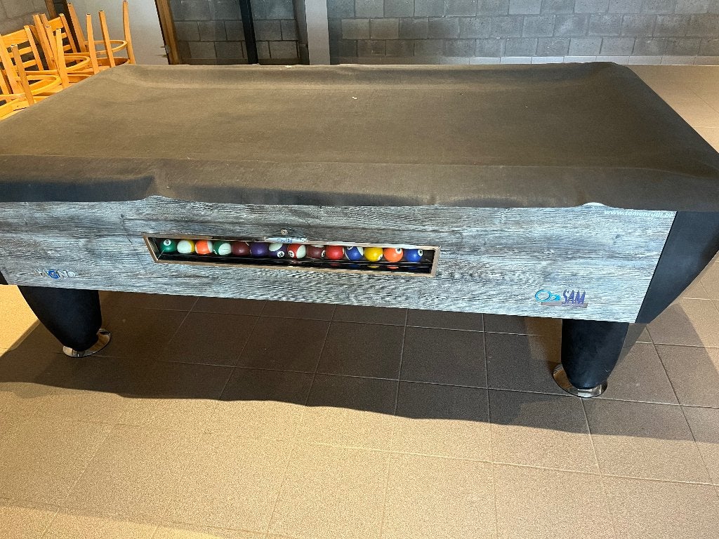Pooltafel SAM 7ft + muntsysteem, Ophalen, Gebruikt, Pooltafel