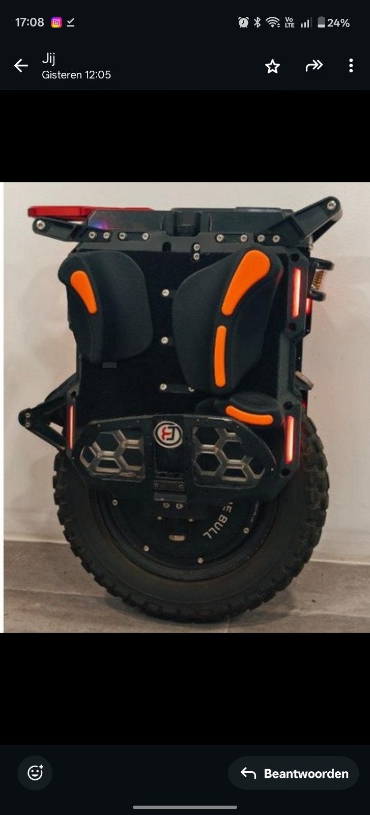 EUC Extreme Bull Rocket, Ophalen