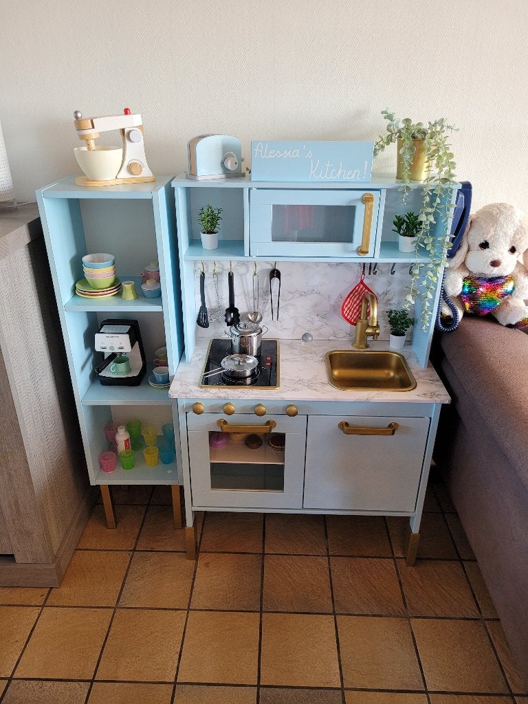 Speelkeuken met accessoires, Ophalen, Gebruikt, Hout, Speelkeuken