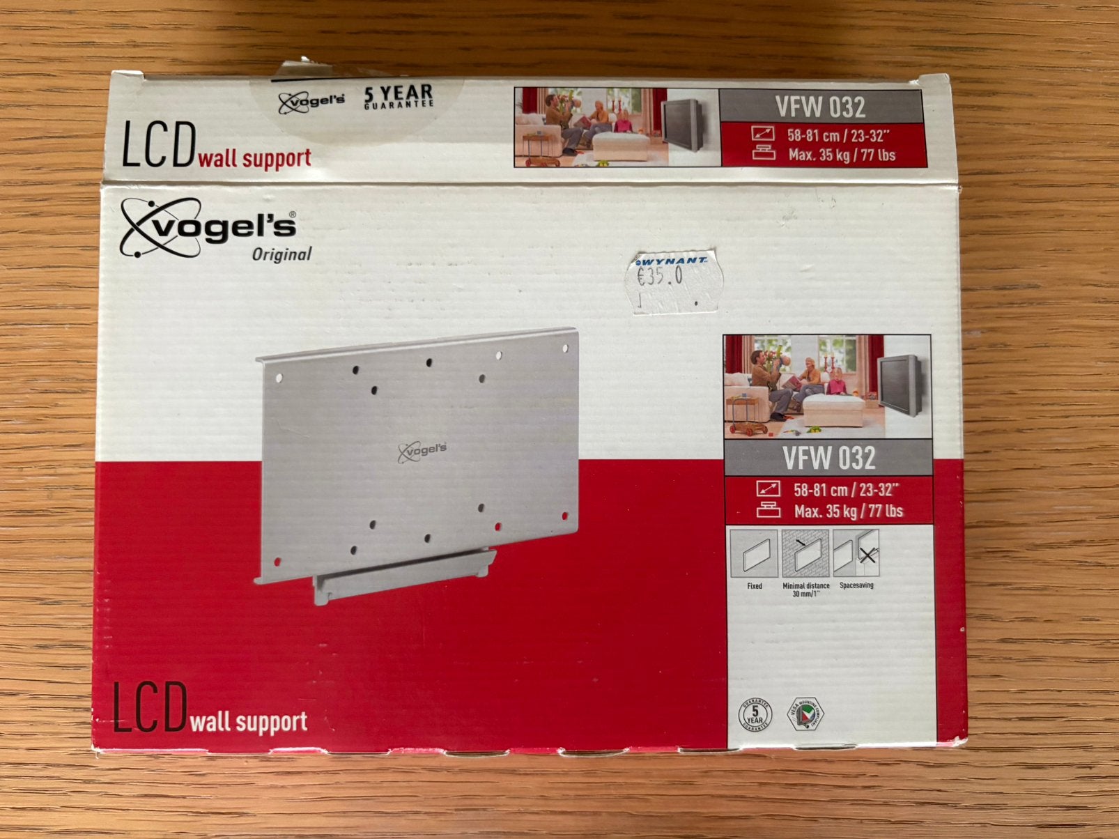 Vogel’s televisie beugel, Ophalen, Nieuw