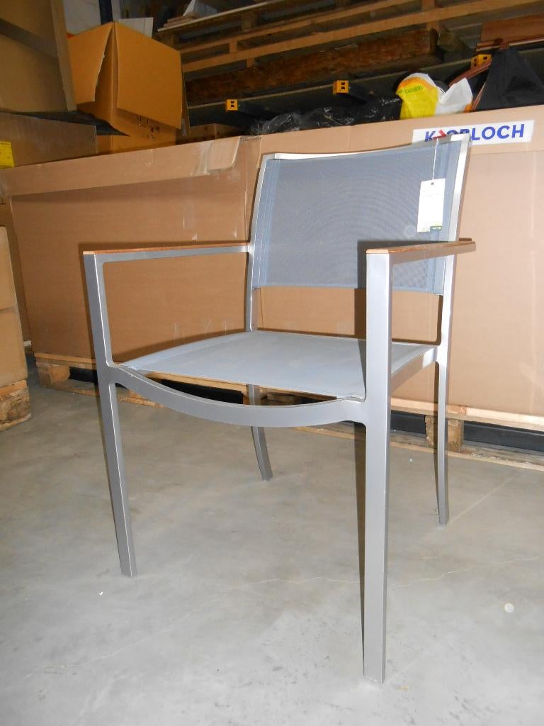 2 stuks tuin stoel Royal Botania zonder armleuning, Ophalen of Verzenden, Nieuw, Aluminium, Stapelbaar