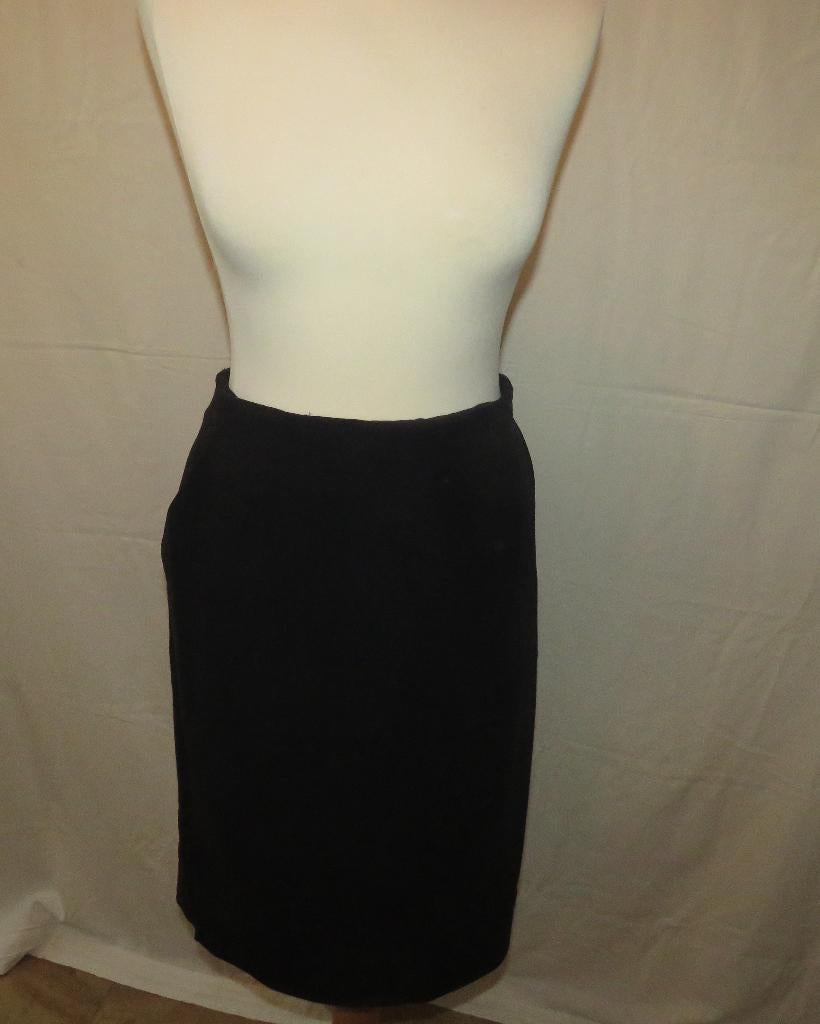 Jupe rétro Escada By Margaretha Ley 100 % laine vierge, Enlèvement ou Envoi, Bleu