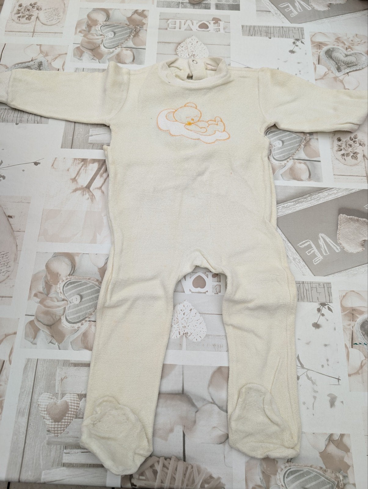 Pyjama en éponge/velours, Enfants & Bébés, Enlèvement ou Envoi, Utilisé, Garçon ou Fille, Vêtements de nuit ou Sous-vêtements