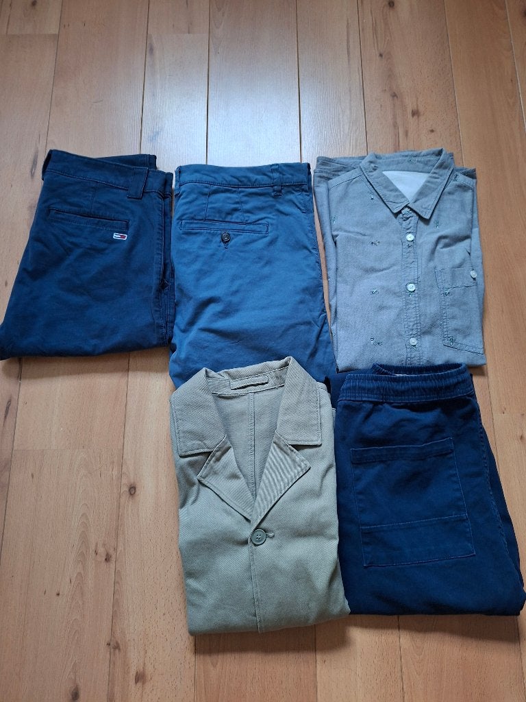 Kledingpakket heren: chino Tommy Hilfiger, Benetton, blazer,, Ophalen of Verzenden, Maat 48/50 (M)