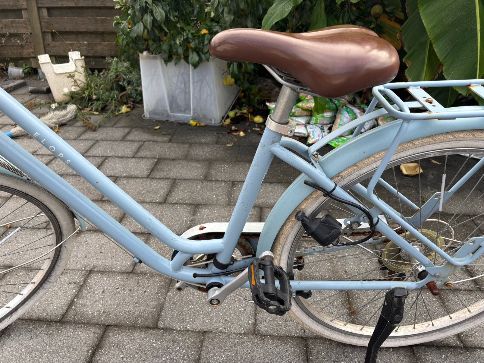Blauwe Damesfiets te koop, Fietsen en Brommers, Ophalen, Gebruikt, Overige merken, Versnellingen