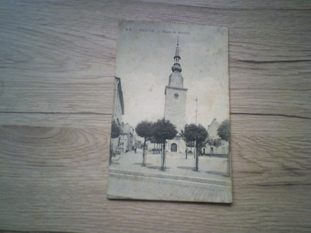 MARCHE-EN-FAMENNE: Place du Marché, l'Egise, Enlèvement ou Envoi, Avant 1920, Affranchie, Luxembourg