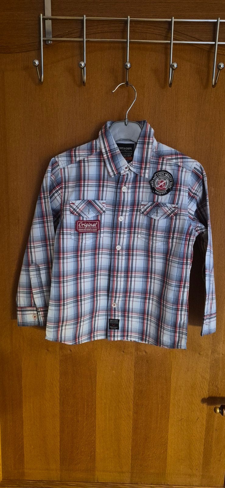 Chemise à carreaux enfant, Enfants & Bébés, Garçon, Enlèvement ou Envoi, Chips & Cheps, Chemise ou À manches longues