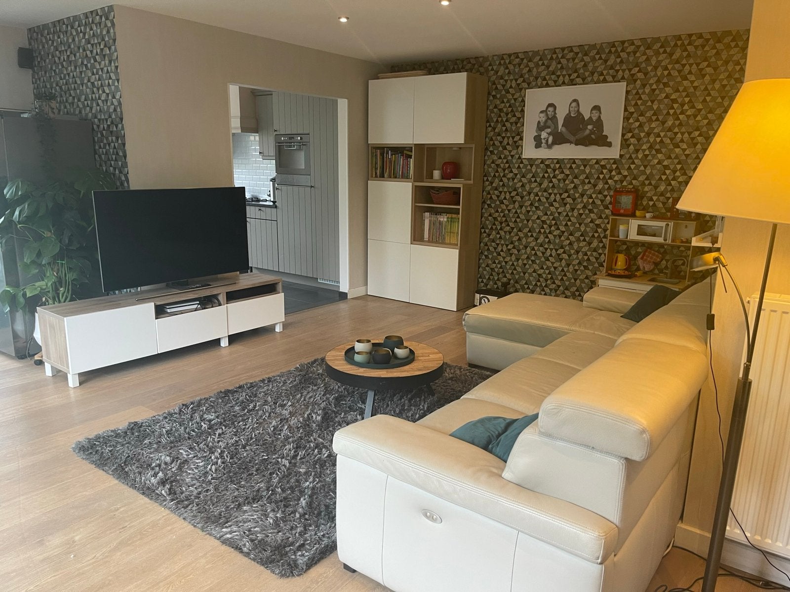 Complete zetel beige/gebroken wit, Ophalen, Gebruikt, Kunststof, Modern