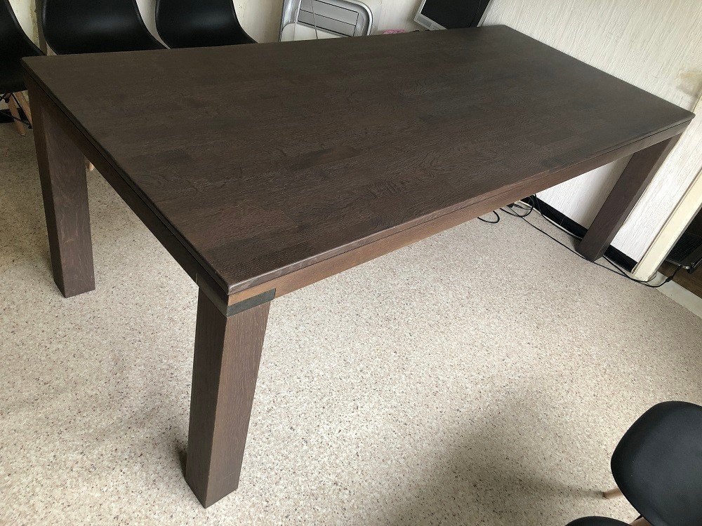 H&H Eettafel + Plateau, Huis en Inrichting, Tafels | Eettafels, Ophalen, Gebruikt, Eikenhout