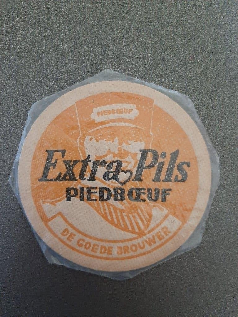 Bierviltje Piedboeuf 2 : De goede brouwer, Verzamelen, Ophalen of Verzenden, Gebruikt, Viltje(s), Jupiler