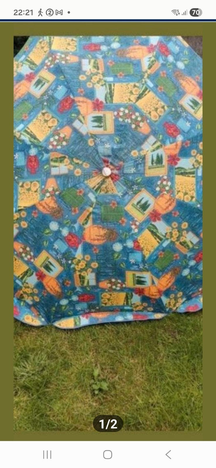 Parasol Vintage 2 meter Retro, Ophalen