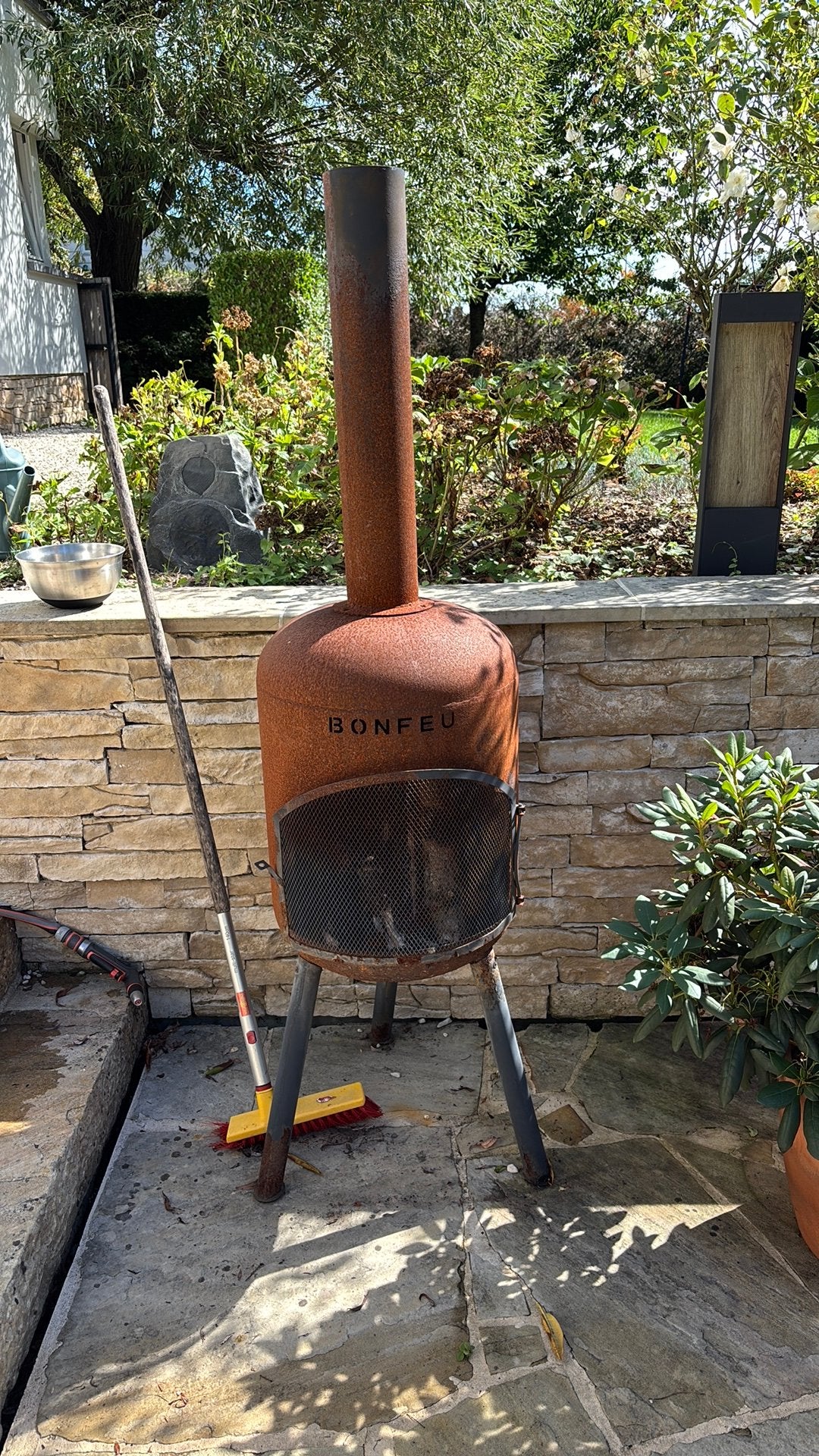 Bonfeu tuinhaard, Ophalen, Gebruikt
