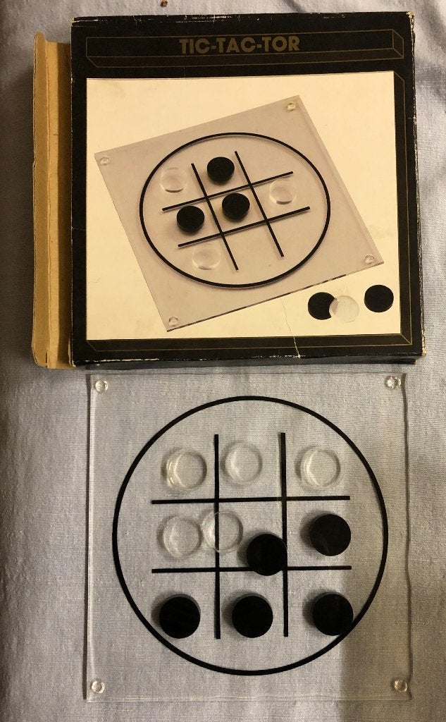Vintage spel in acryl/ plexi jaren 80, Ophalen of Verzenden