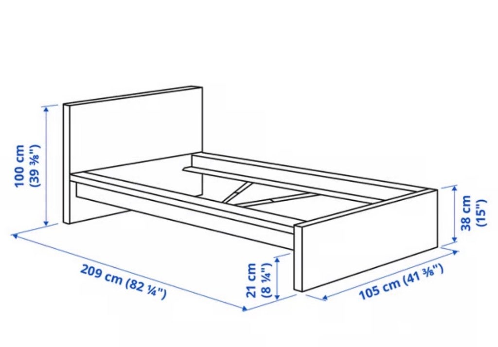 IKEA bed wit 90/200, Huis en Inrichting, Ophalen, Overige materialen, 90 cm, Eenpersoons