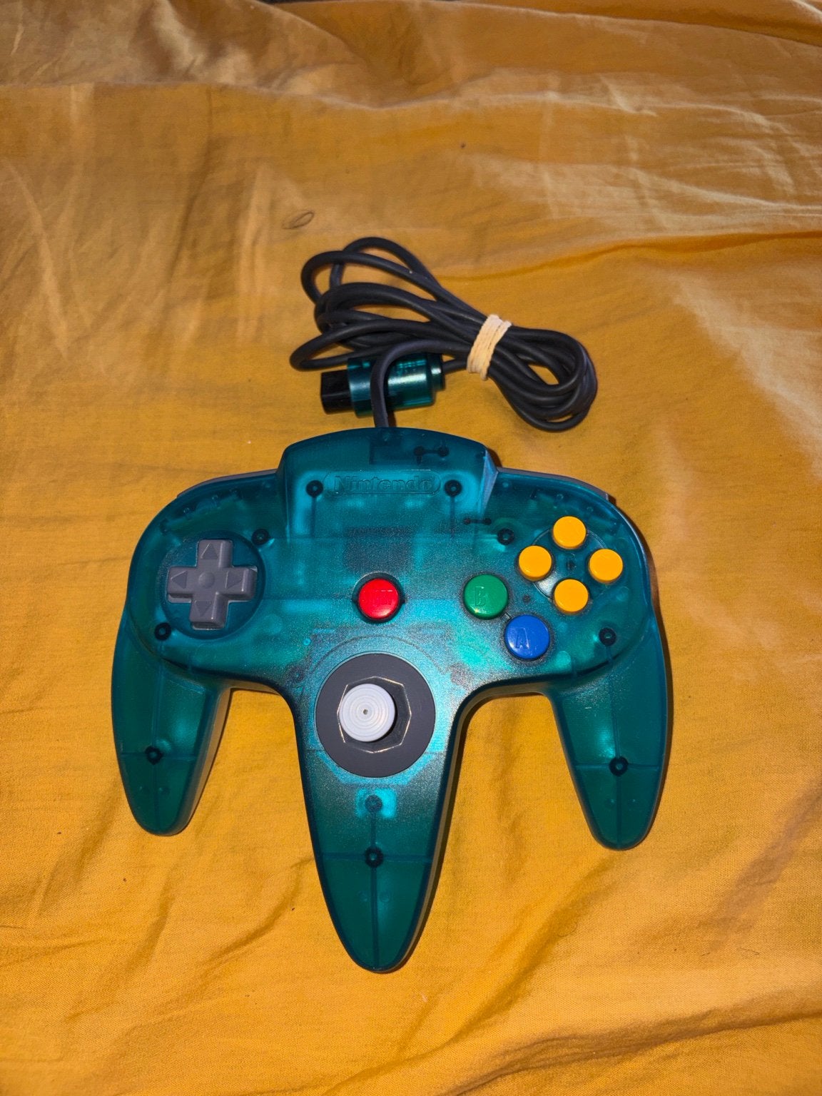 Manette Nintendo 64 officielle – transparente bleu/vert, Consoles de jeu & Jeux vidéo, Enlèvement, Comme neuf